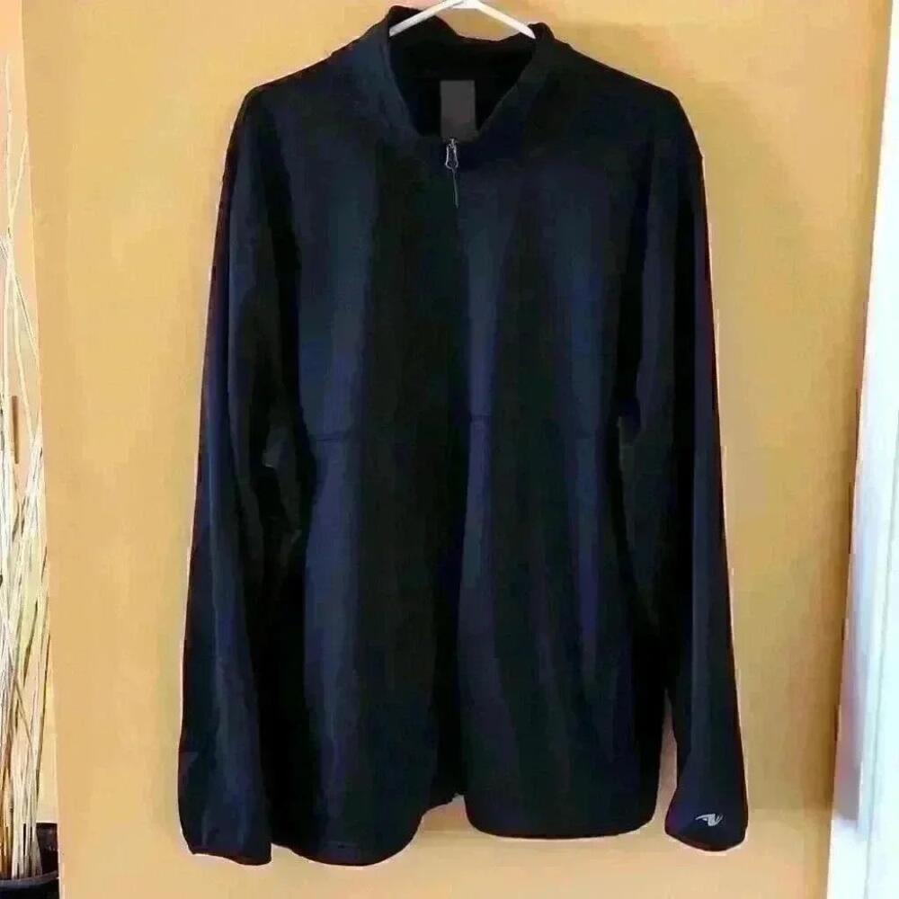 Mens Alethic Works Zipper Jacket Black Us Xl